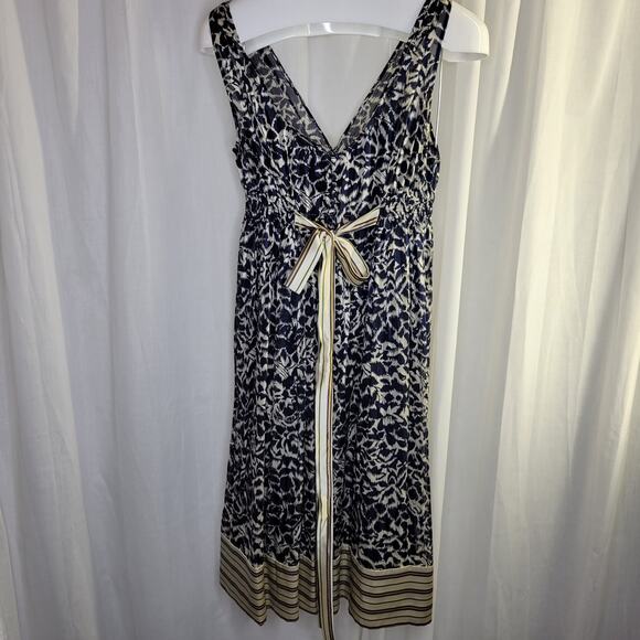 BCBGMAXAZRIA Silk Batik and Stiped Sundress, M - Picture 7 of 14